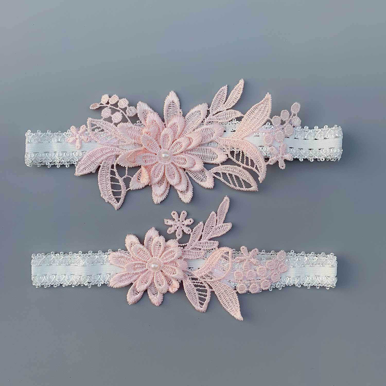 Lace Sexy Elastic Thigh Loop Garter Belt - Mubimart