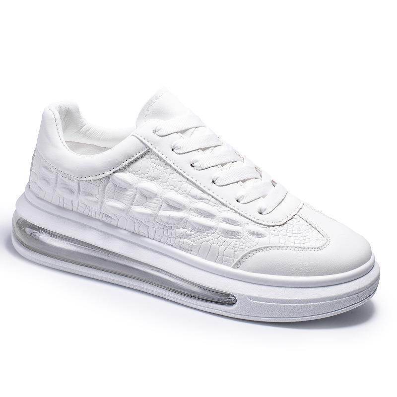 Trendy Leather Men's Shoes Fashion Casual Sneakers - Mubimart