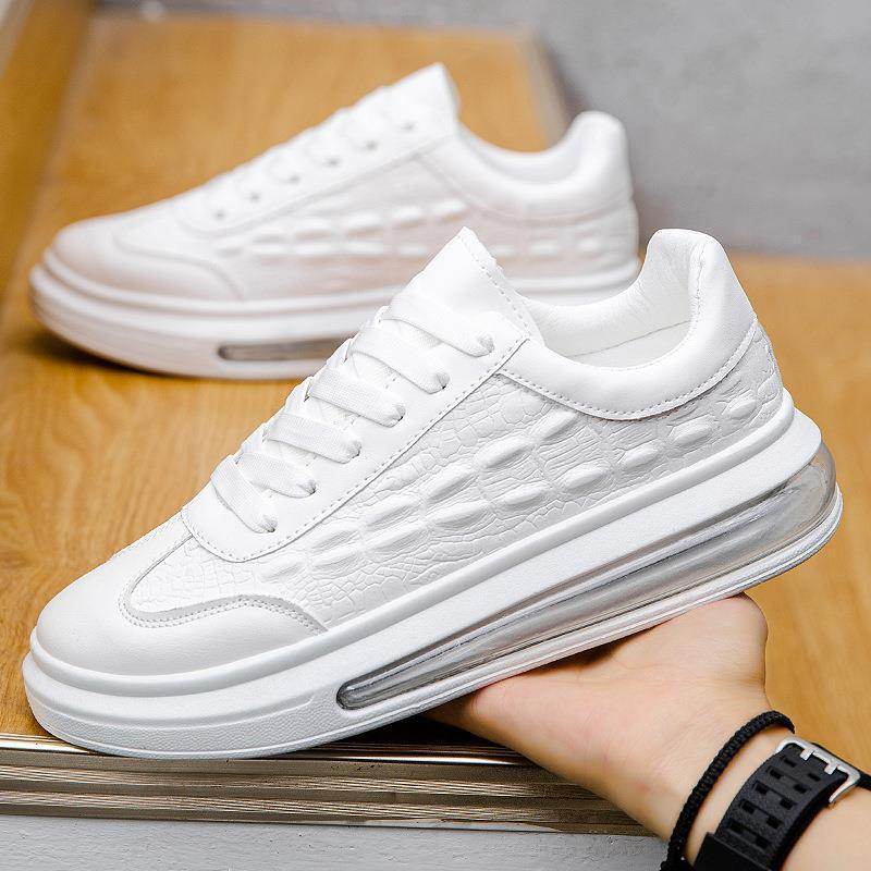 Trendy Leather Men's Shoes Fashion Casual Sneakers - Mubimart