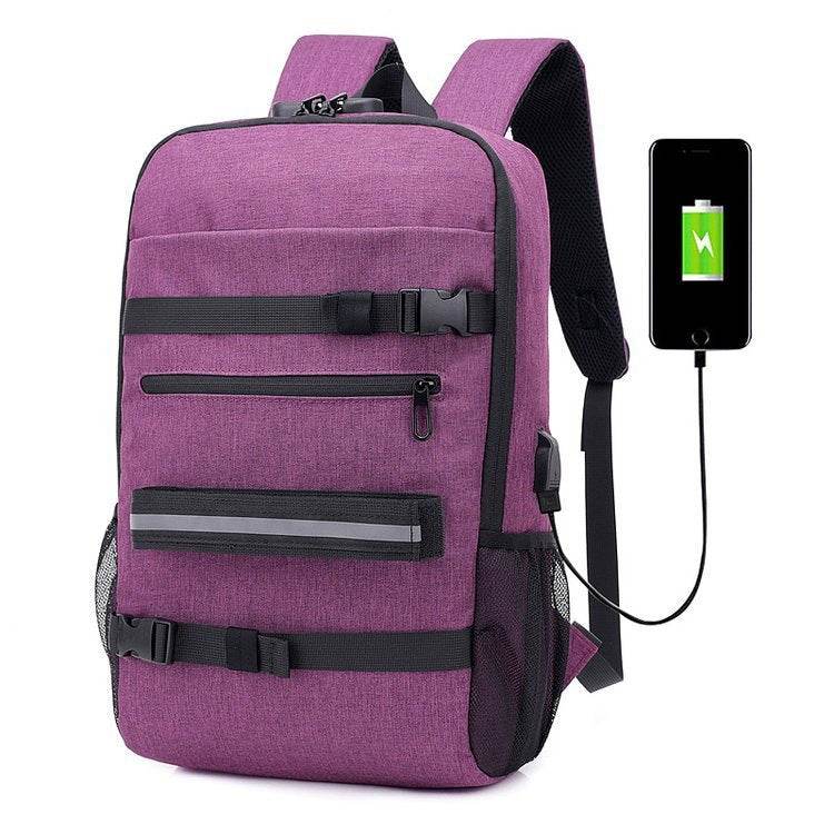Skateboard Bag Men's Korean Backpack, Measuring Travel Computer Bag, Student School Bag - Mubimart