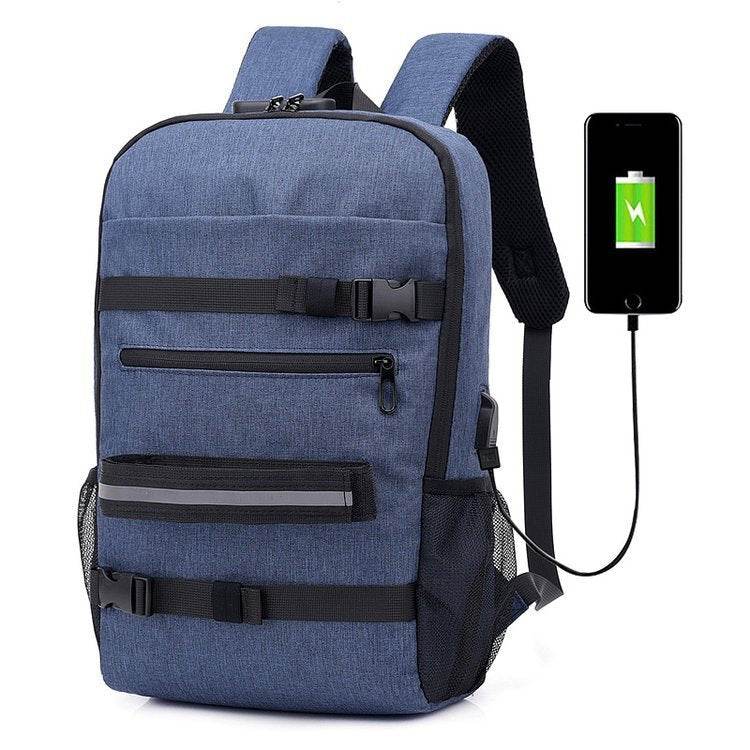 Skateboard Bag Men's Korean Backpack, Measuring Travel Computer Bag, Student School Bag - Mubimart