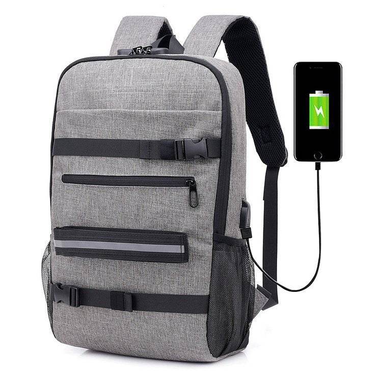 Skateboard Bag Men's Korean Backpack, Measuring Travel Computer Bag, Student School Bag - Mubimart
