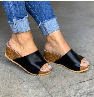 Wedge Sandals And Slippers Women Shoes - Mubimart