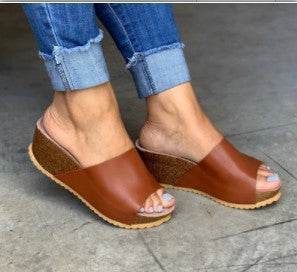 Wedge Sandals And Slippers Women Shoes - Mubimart