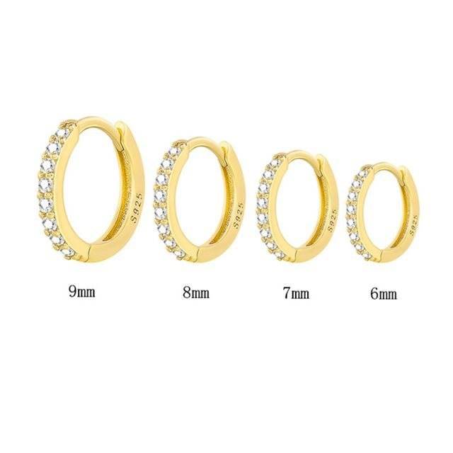 Women And Men Silver Earrings Hoops - Mubimart