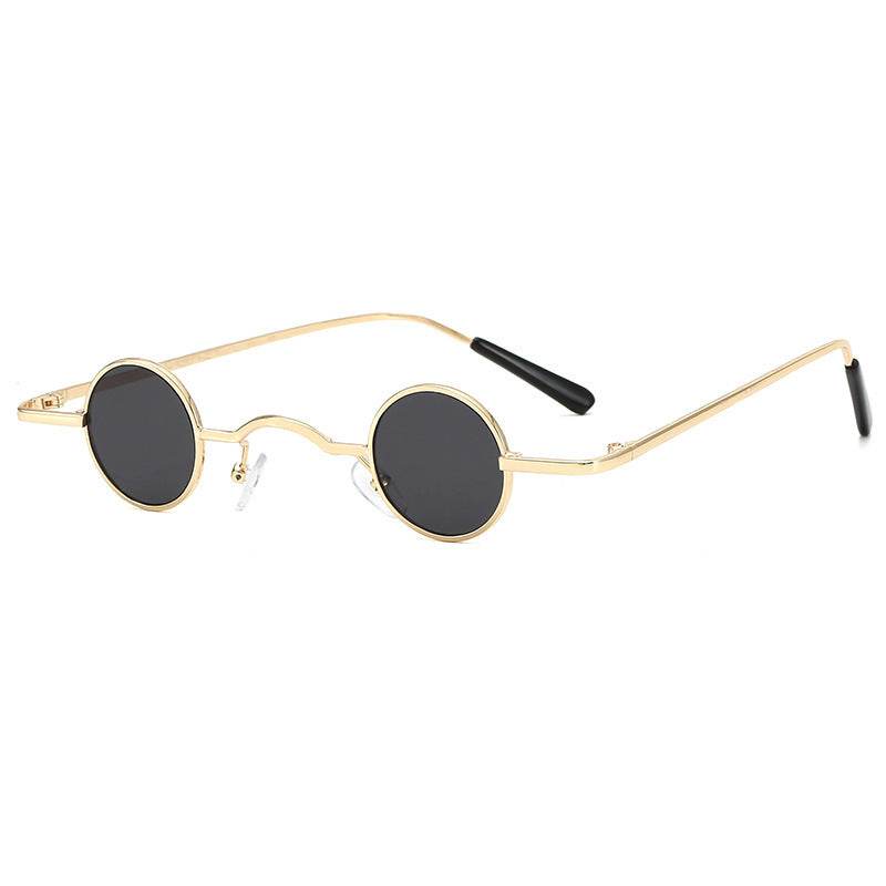 Super Small Round Frame Retro Sunglasses For Men Women Prince Glasses Hip Hop Sunglasses - Mubimart