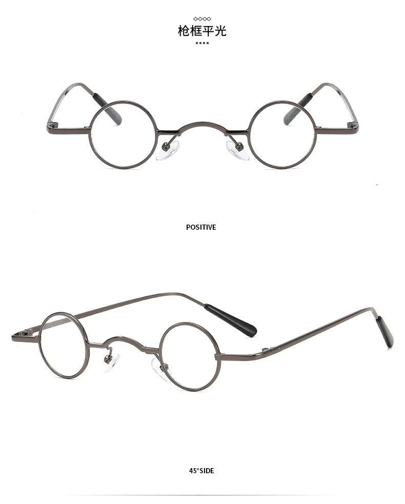 Super Small Round Frame Retro Sunglasses For Men Women Prince Glasses Hip Hop Sunglasses - Mubimart