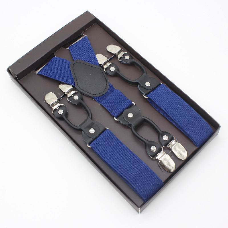 Tailored Trousers With Suspenders And Suspenders - Mubimart