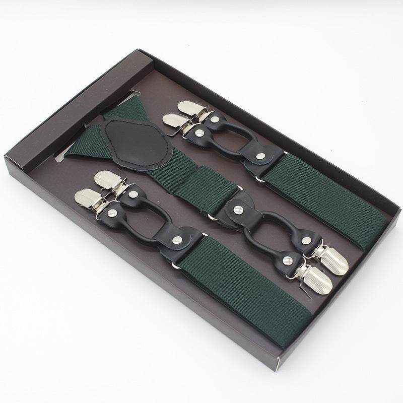 Tailored Trousers With Suspenders And Suspenders - Mubimart