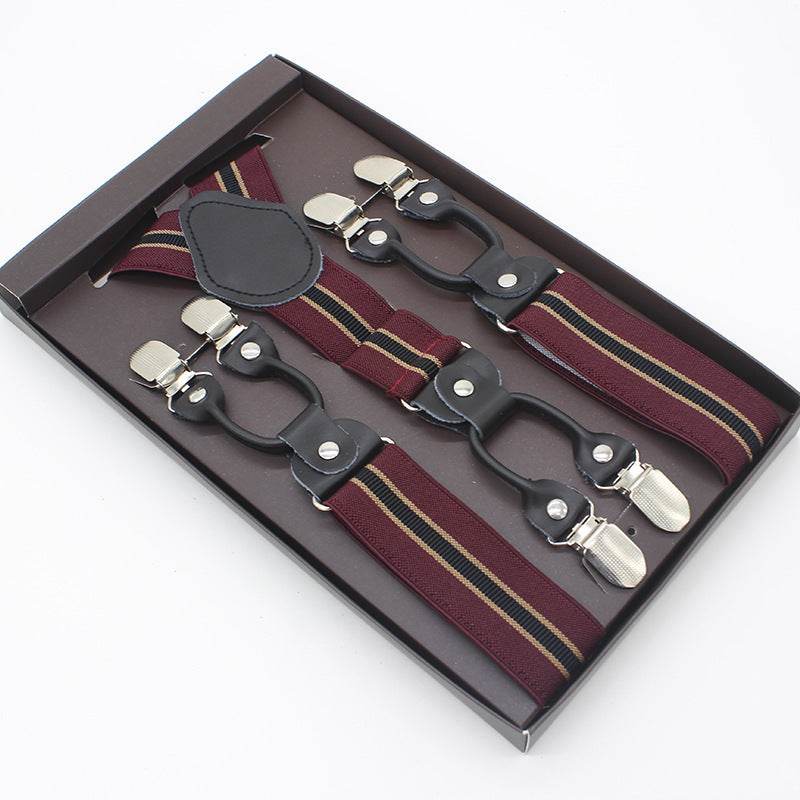 Tailored Trousers With Suspenders And Suspenders - Mubimart
