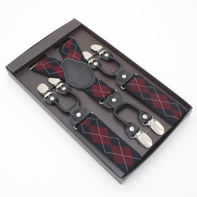 Tailored Trousers With Suspenders And Suspenders - Mubimart