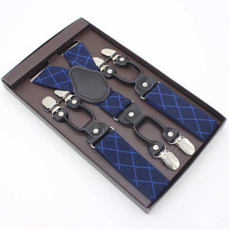 Tailored Trousers With Suspenders And Suspenders - Mubimart