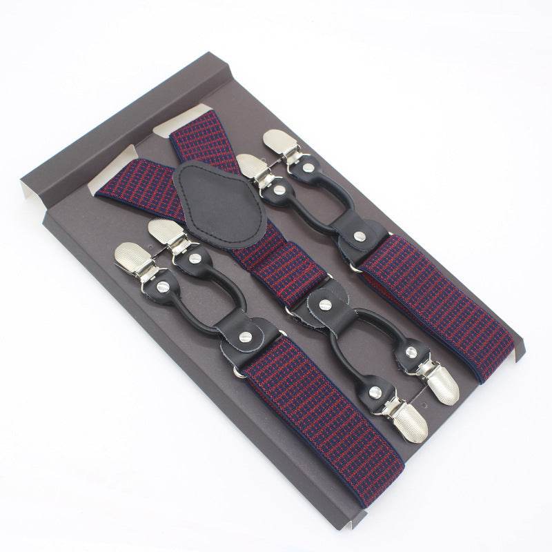 Tailored Trousers With Suspenders And Suspenders - Mubimart