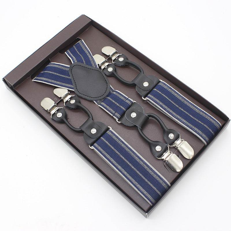 Tailored Trousers With Suspenders And Suspenders - Mubimart