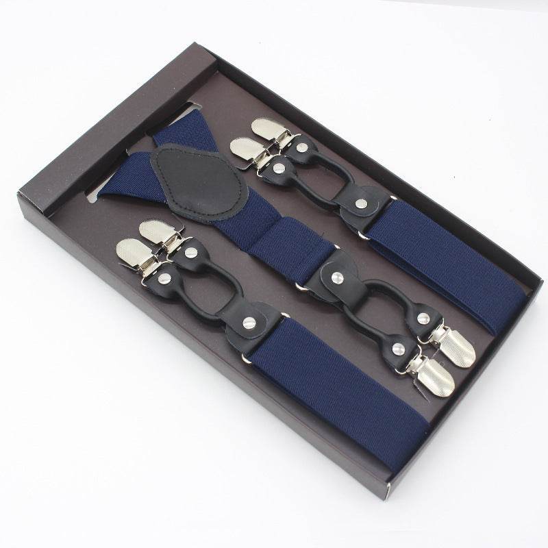 Tailored Trousers With Suspenders And Suspenders - Mubimart