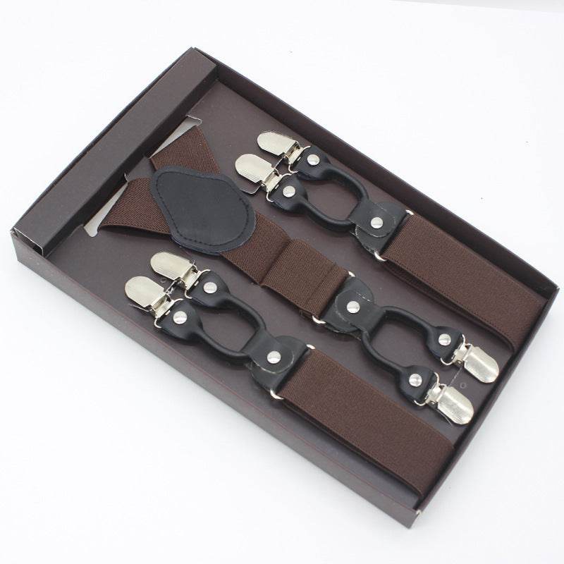 Tailored Trousers With Suspenders And Suspenders - Mubimart
