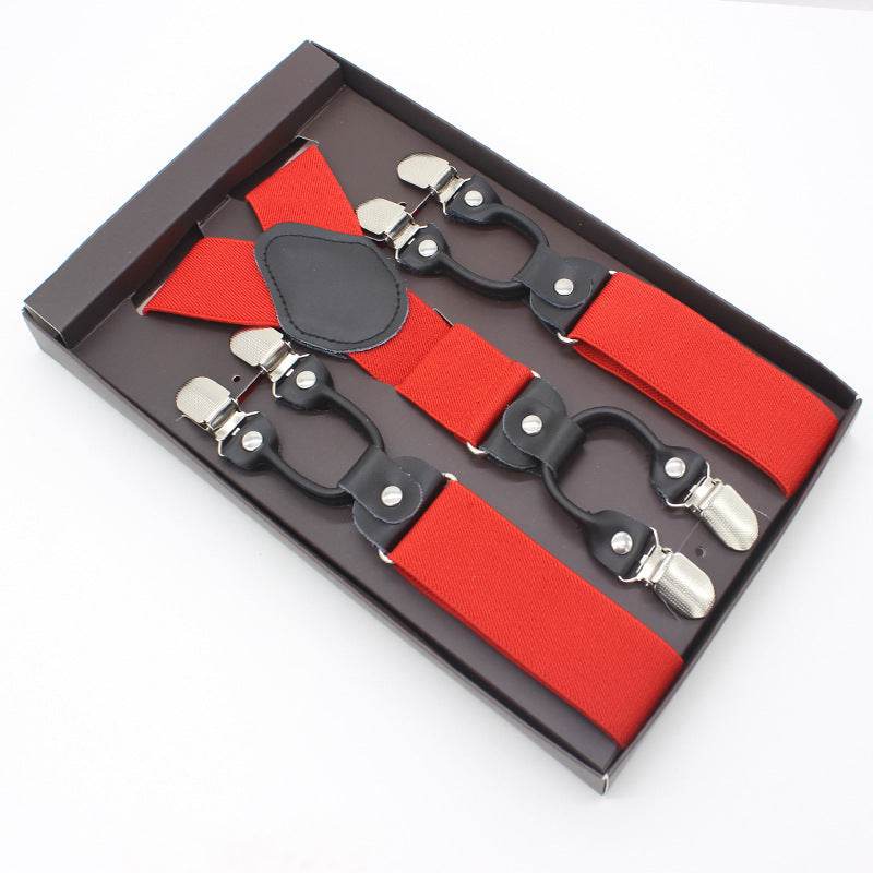 Tailored Trousers With Suspenders And Suspenders - Mubimart