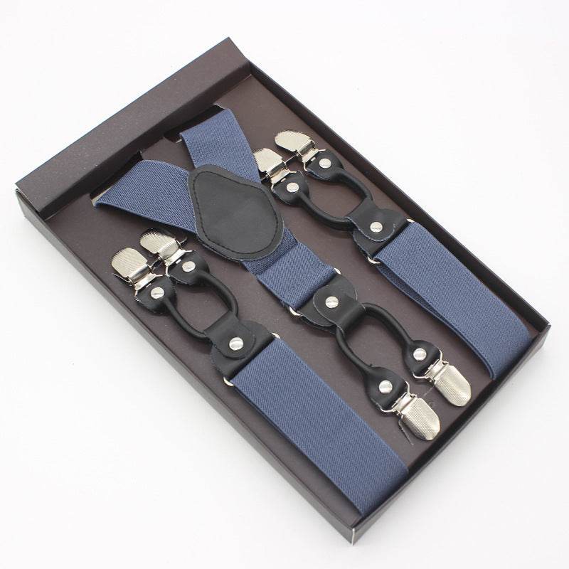 Tailored Trousers With Suspenders And Suspenders - Mubimart