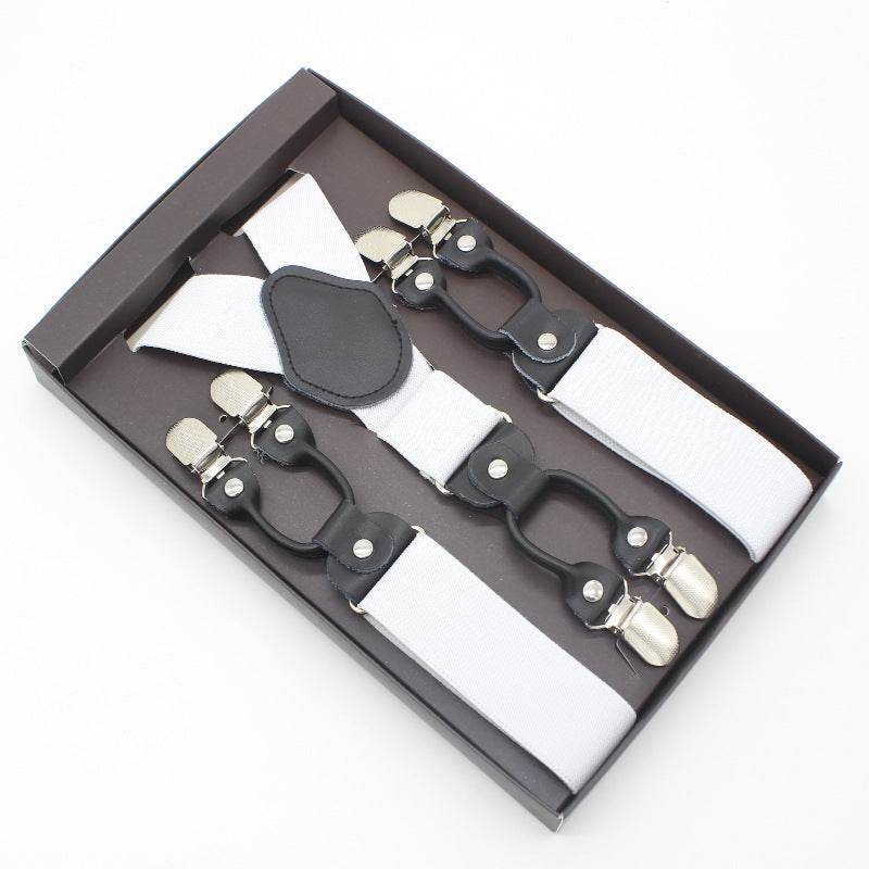 Tailored Trousers With Suspenders And Suspenders - Mubimart