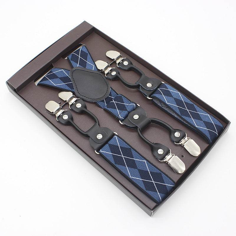 Tailored Trousers With Suspenders And Suspenders - Mubimart