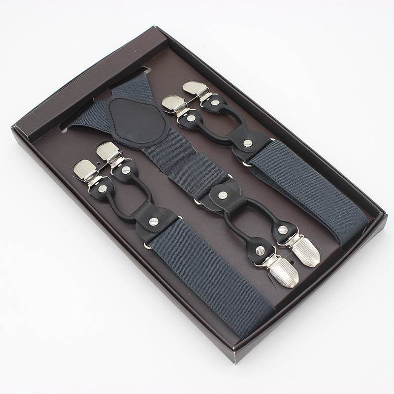 Tailored Trousers With Suspenders And Suspenders - Mubimart