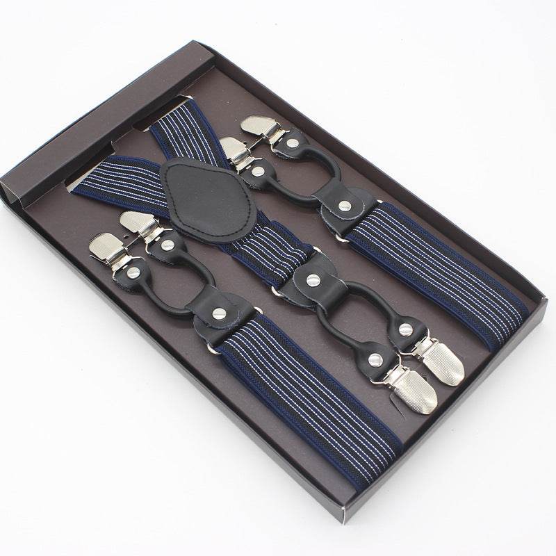Tailored Trousers With Suspenders And Suspenders - Mubimart