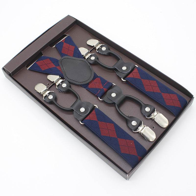 Tailored Trousers With Suspenders And Suspenders - Mubimart
