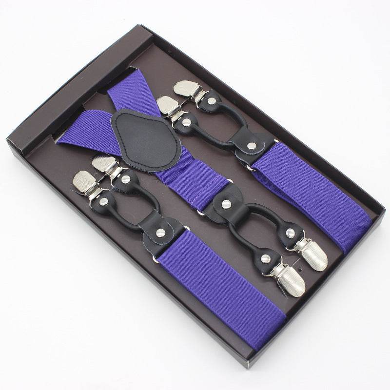 Tailored Trousers With Suspenders And Suspenders - Mubimart