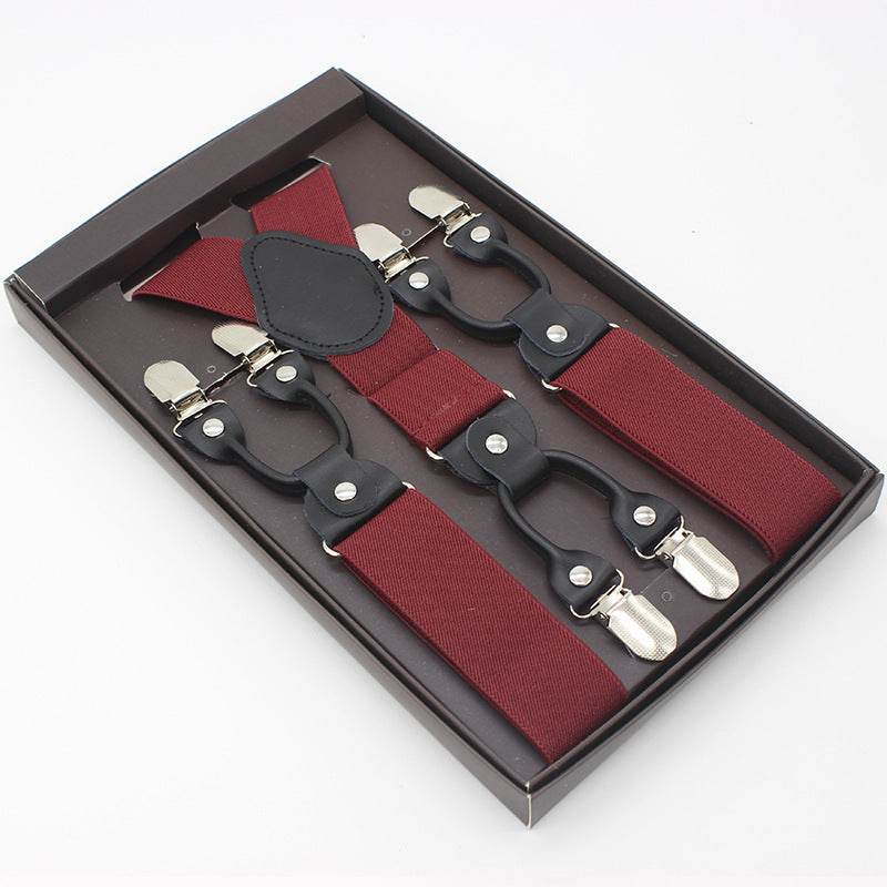 Tailored Trousers With Suspenders And Suspenders - Mubimart