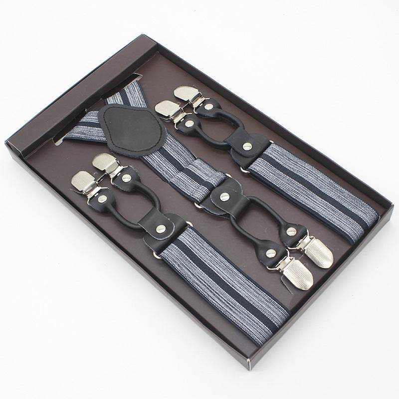 Tailored Trousers With Suspenders And Suspenders - Mubimart