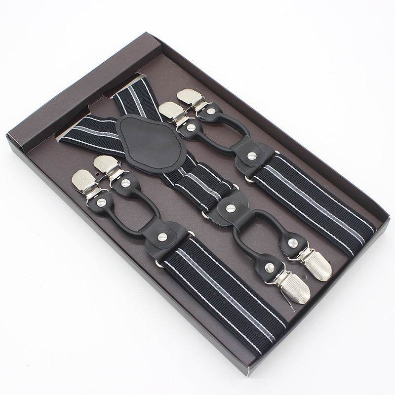 Tailored Trousers With Suspenders And Suspenders - Mubimart