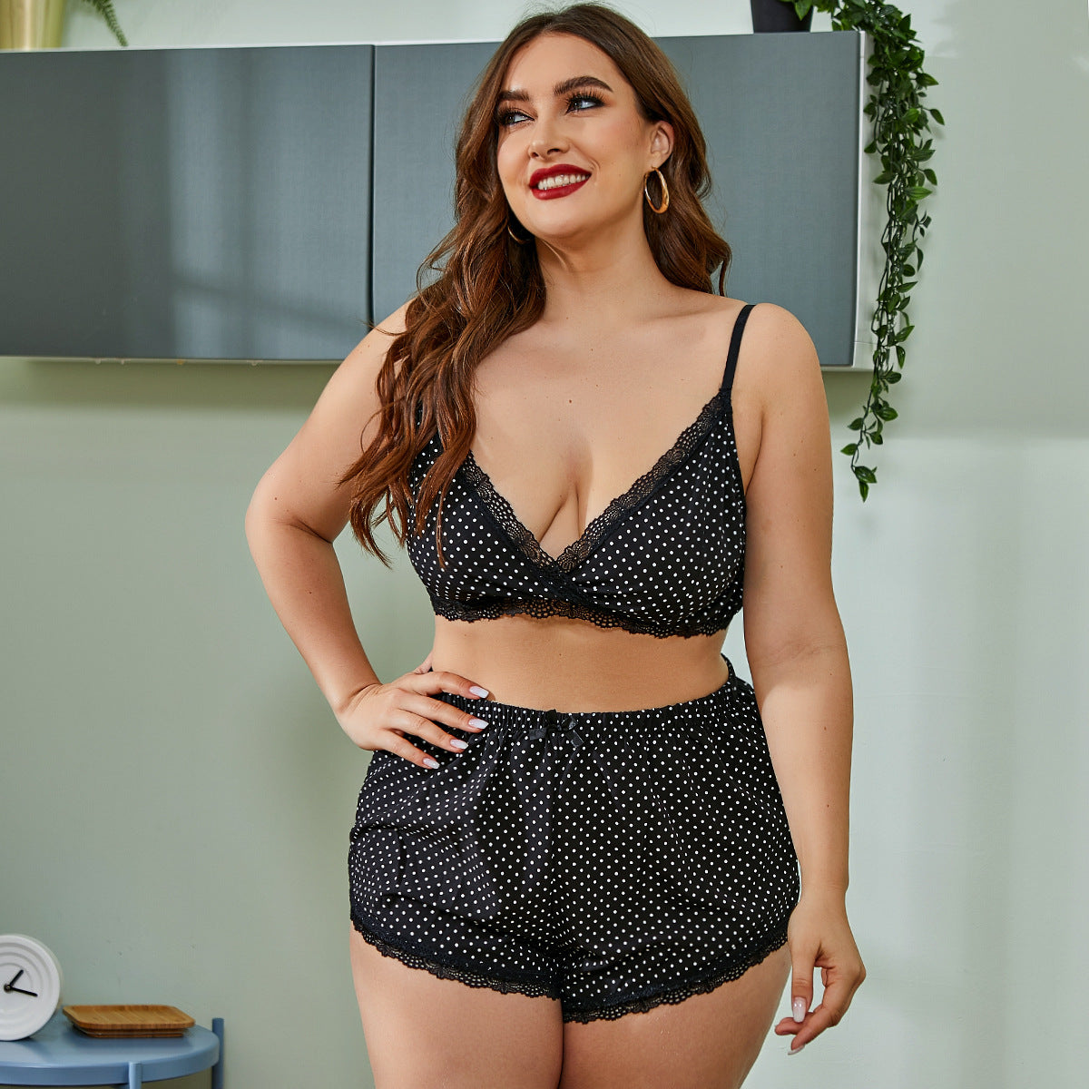 Relaxed Home With Bra Set Sexy Lingerie - Mubimart - Lingerie bra 