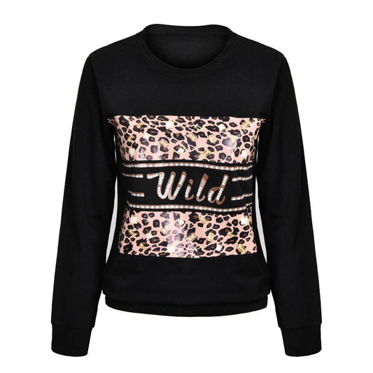 Letter Print Women Blouses And Shirt Spring Autumn Long - Mubimart