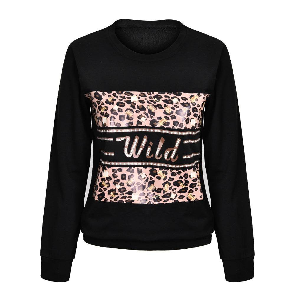 Letter Print Women Blouses And Shirt Spring Autumn Long - Mubimart