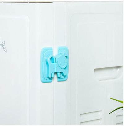 Cartoon Puppy Safety Lock Children'S Anti-Pinch Hand Cabinet Lock - Mubimart