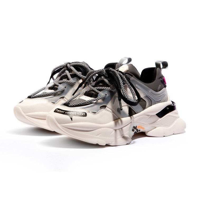 NEW Women Shoes Chunky Sneakers Women Vulcanize Shoes - Mubimart
