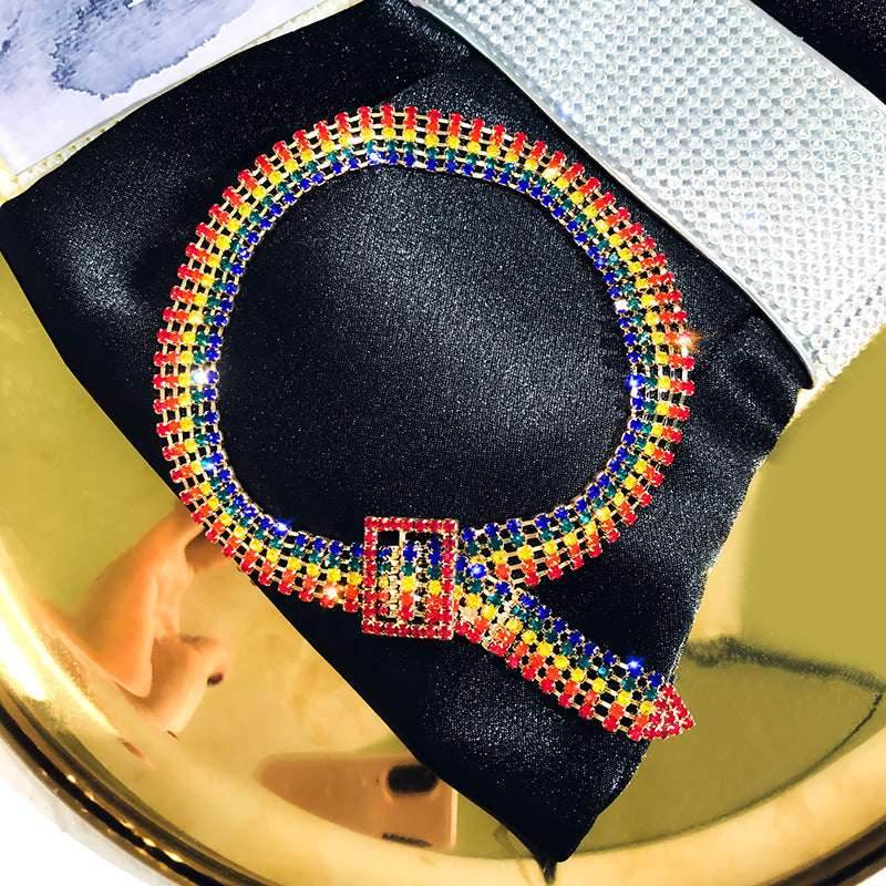 Fashion Full Rhinestone Choker Necklaces For Women - Mubimart