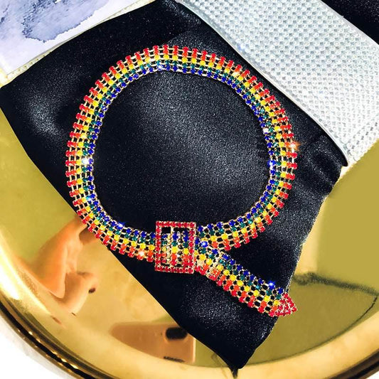 Fashion Full Rhinestone Choker Necklaces For Women - Mubimart