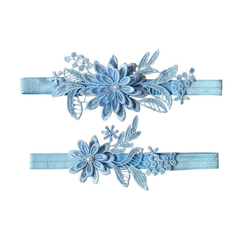 Lace Sexy Elastic Thigh Loop Garter Belt - Mubimart