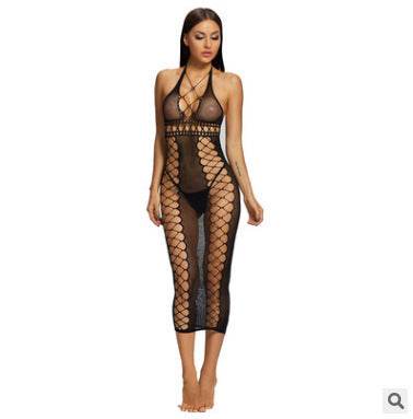 Sexy Lingerie Erotic Hot Women Bodystocking Bodysuits Crotch Tights Transparent Body Stockings Sex Clothes Mesh Underwear - Mubimart
