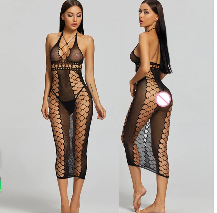 Sexy Lingerie Erotic Hot Women Bodystocking Bodysuits  Crotch Tights Transparent Body Stockings Sex Clothes Mesh Underwear - Mubimart - Bodysuits 