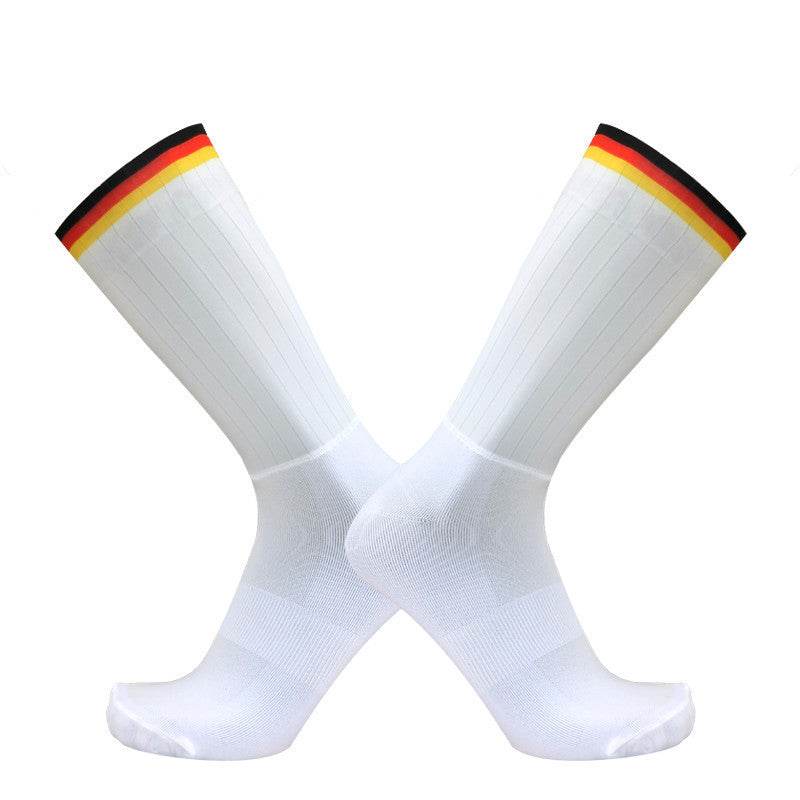 Team Version Of Aerodynamic Cycling Socks Men And Women Socks Non-Slip Silicone Cycling Socks Aero Socks - Mubimart