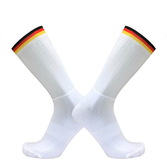 Team Version Of Aerodynamic Cycling Socks Men And Women Socks Non-Slip Silicone Cycling Socks Aero Socks - Mubimart