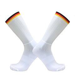 Team Version Of Aerodynamic Cycling Socks Men And Women Socks Non-Slip Silicone Cycling Socks Aero Socks - Mubimart -  