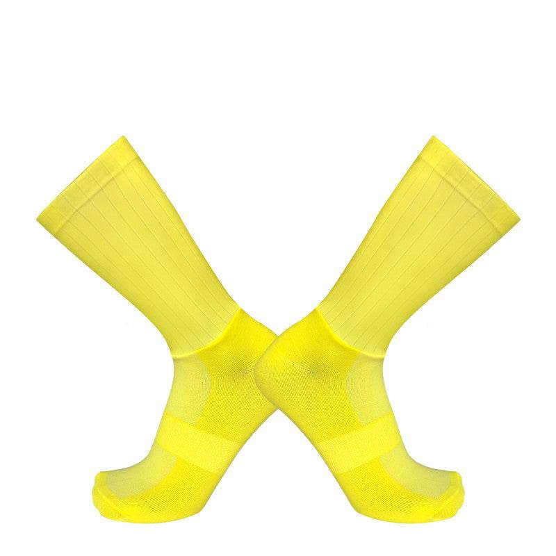 Team Version Of Aerodynamic Cycling Socks Men And Women Socks Non-Slip Silicone Cycling Socks Aero Socks - Mubimart