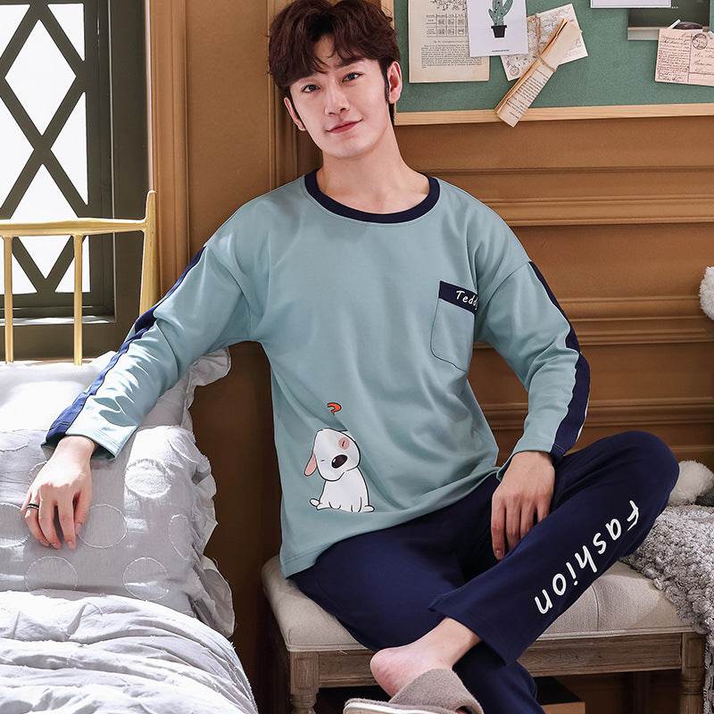 Comfortable Casual Loose Pajama Set Home Service - Mubimart