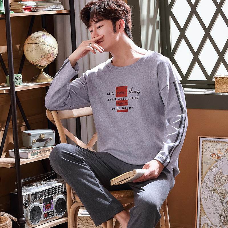 Comfortable Casual Loose Pajama Set Home Service - Mubimart