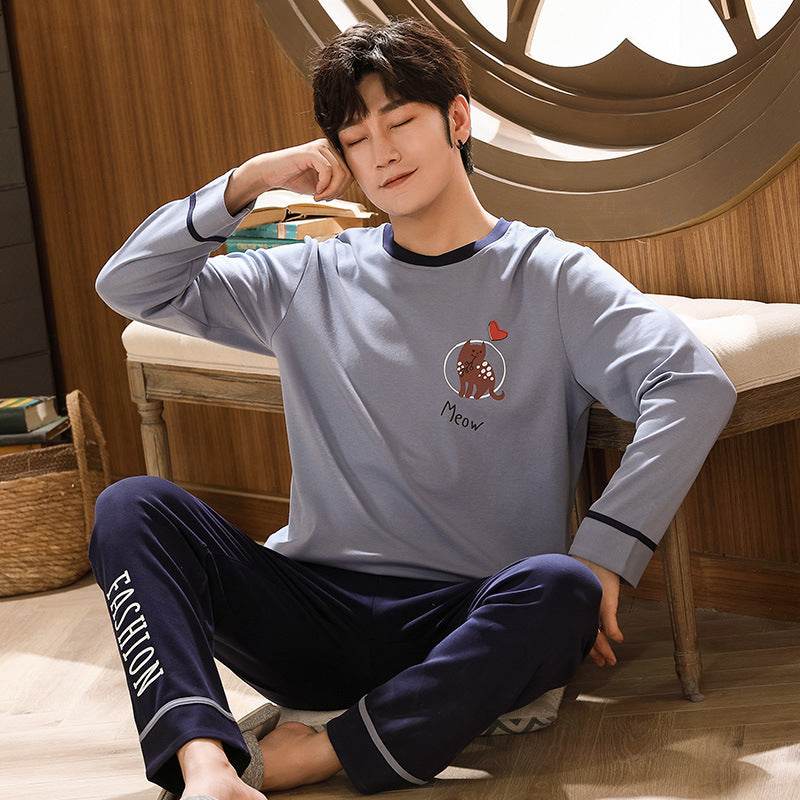 Comfortable Casual Loose Pajama Set Home Service - Mubimart