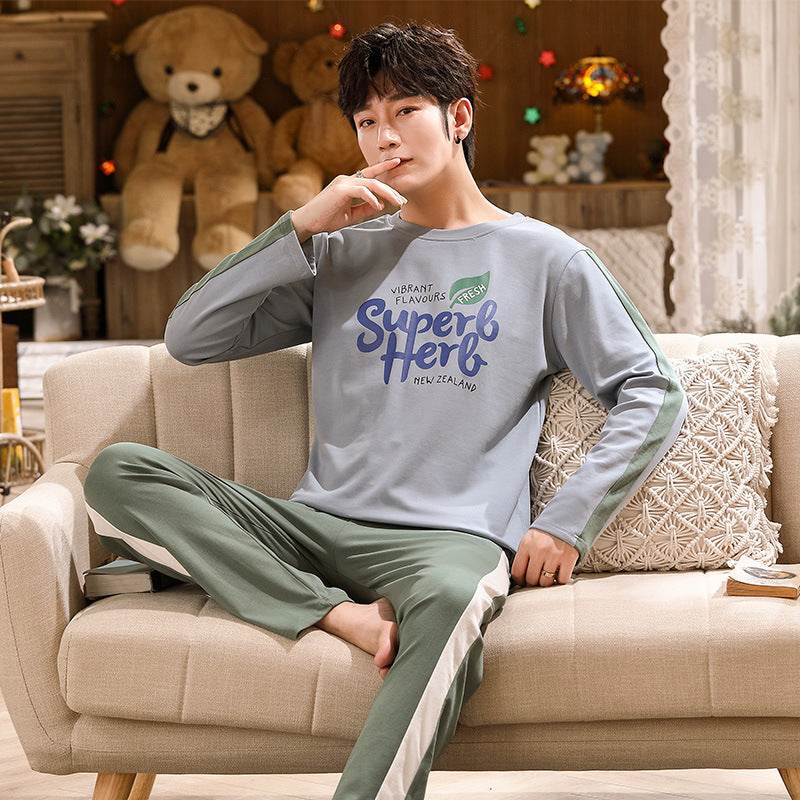 Comfortable Casual Loose Pajama Set Home Service - Mubimart