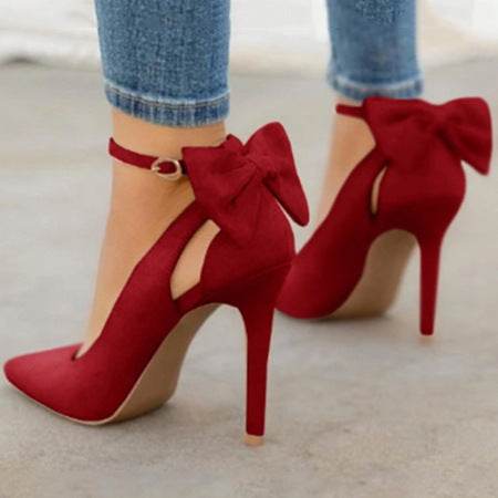 Bow high heels - Mubimart